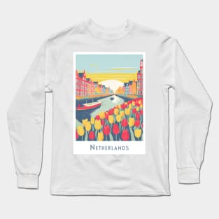 Netherlands Tulip Charm Long Sleeve T-Shirt